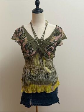 Fairy euro semi sheer cami size m